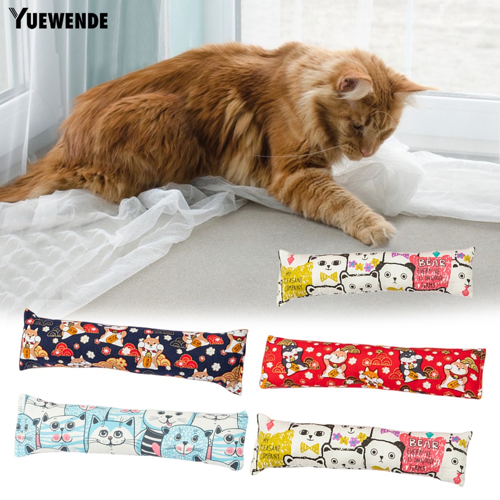 Yr.t Đồ Chơi Bắt Mắt Mềm Mại Chống Cắn In Họa Tiết Hoạt Hình Dành Cho Mèo Cưng