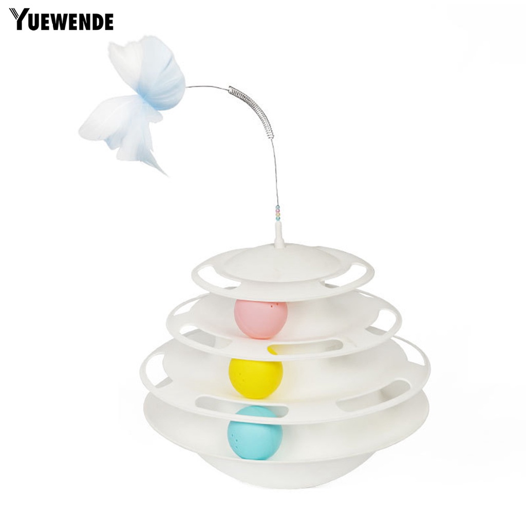 Yr.t Đồ Chơi Tích Hợp Bóng Tháo Rời Được 3 Lớp Cho Mèo Cưng