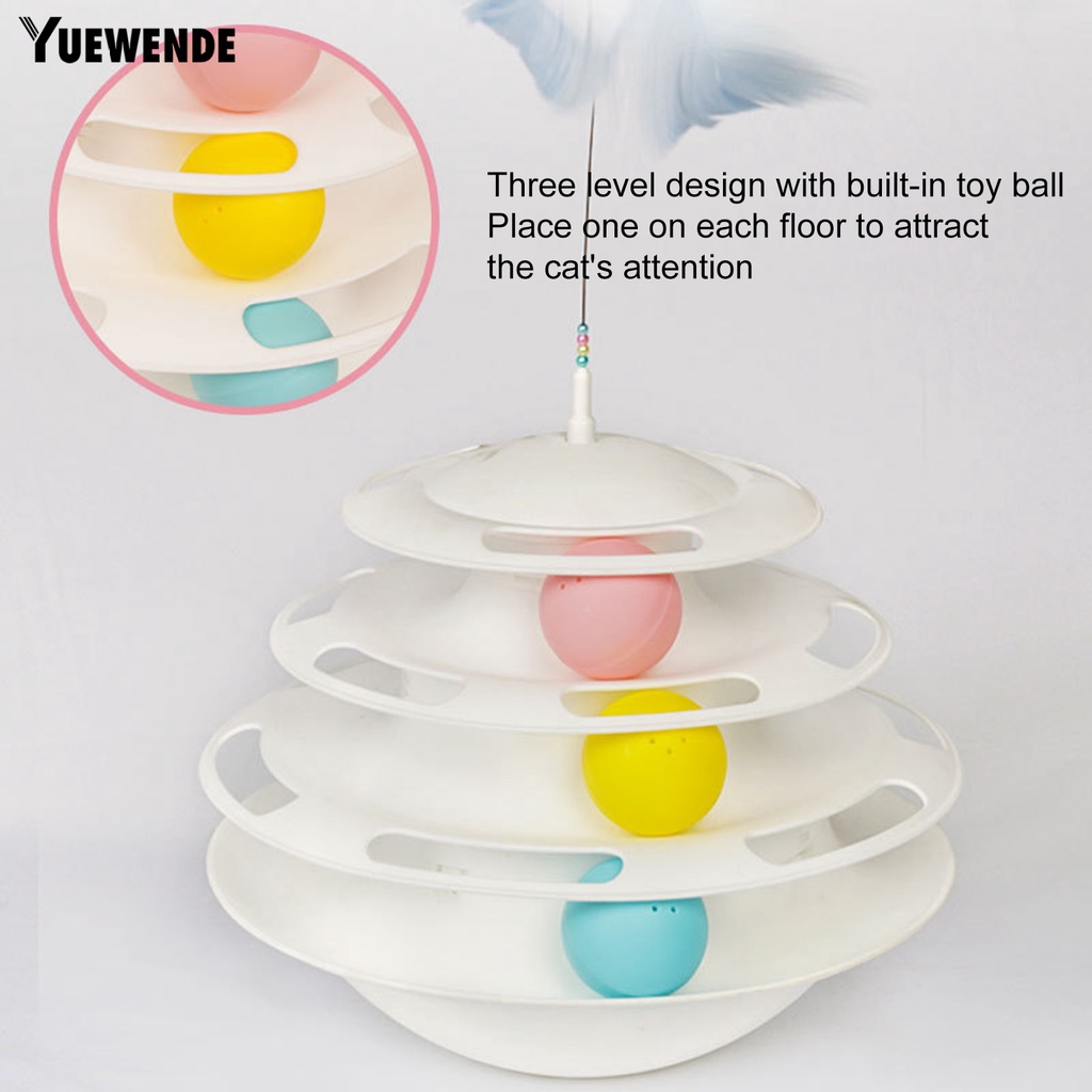 Yr.t Đồ Chơi Tích Hợp Bóng Tháo Rời Được 3 Lớp Cho Mèo Cưng