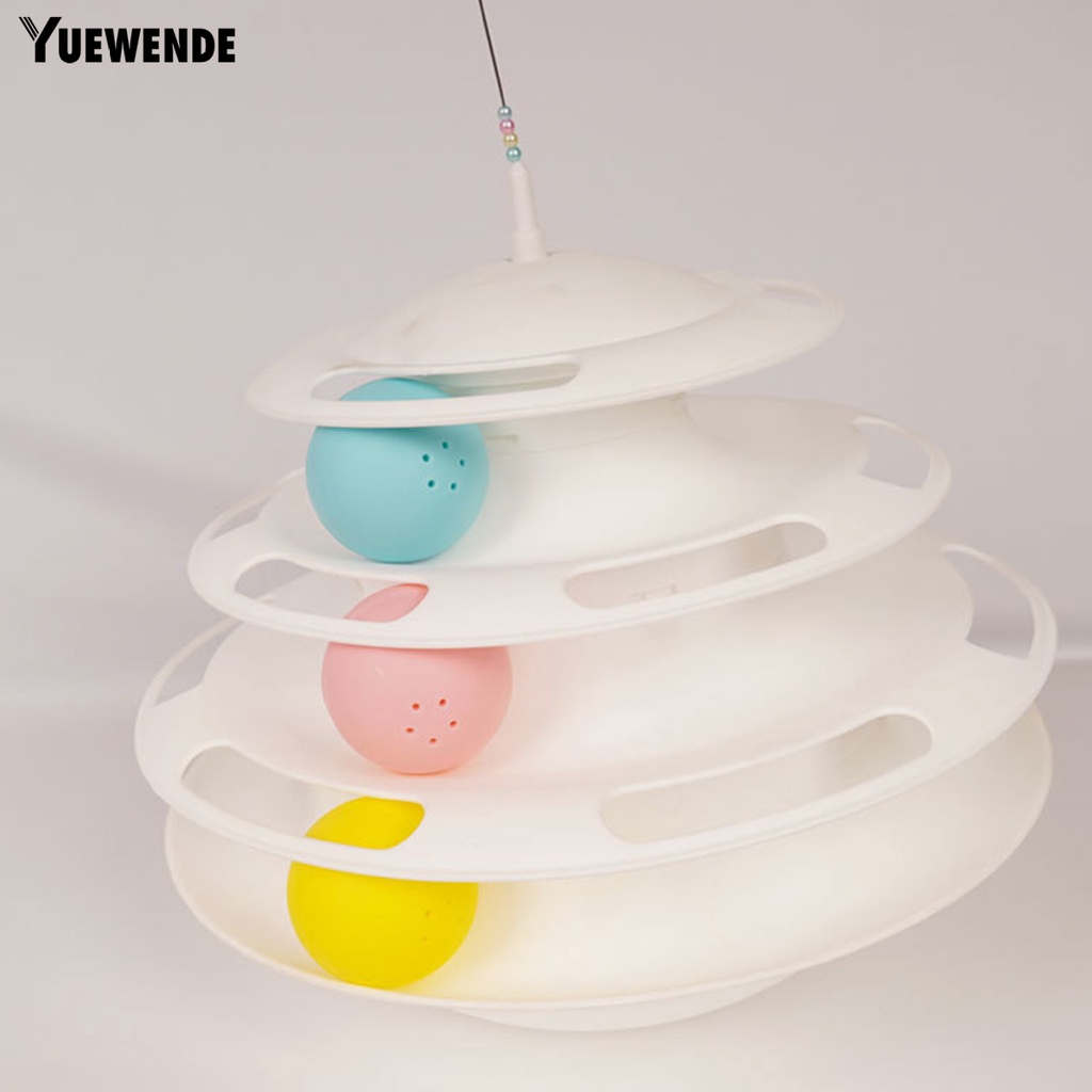 Yr.t Đồ Chơi Tích Hợp Bóng Tháo Rời Được 3 Lớp Cho Mèo Cưng