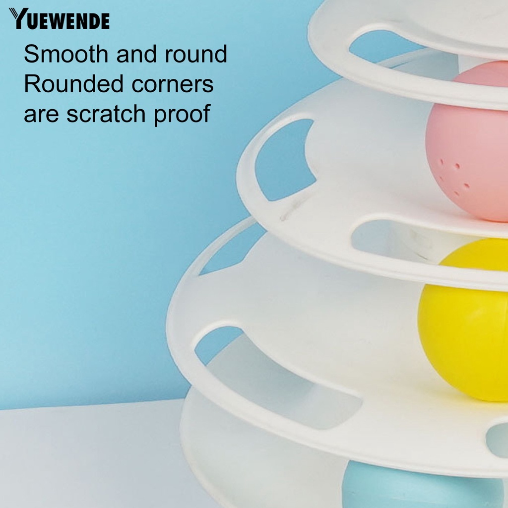 Yr.t Đồ Chơi Tích Hợp Bóng Tháo Rời Được 3 Lớp Cho Mèo Cưng