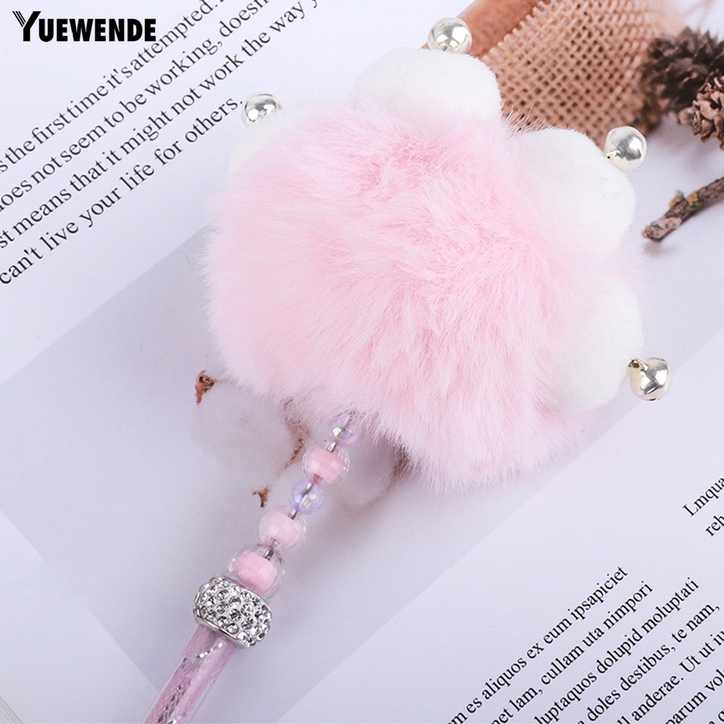 Gậy Trêu Mèo Bằng Pha Lê Giả Có Chuông Và Bóng Lông Mềm Mại Giảm Căng Thẳng Đa Năng