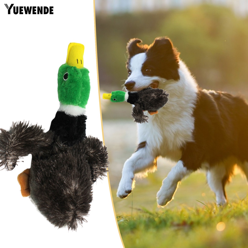 Bộ 2 Vịt Nhồi Bông Có Tiếng Kêu Kiểu Hoạt Hình Cho Thú Cưng