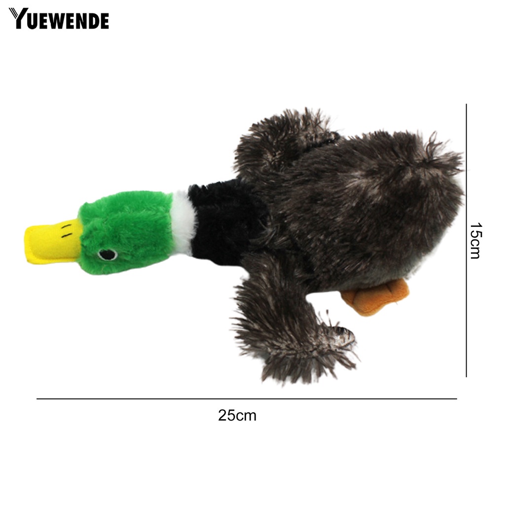 Bộ 2 Vịt Nhồi Bông Có Tiếng Kêu Kiểu Hoạt Hình Cho Thú Cưng
