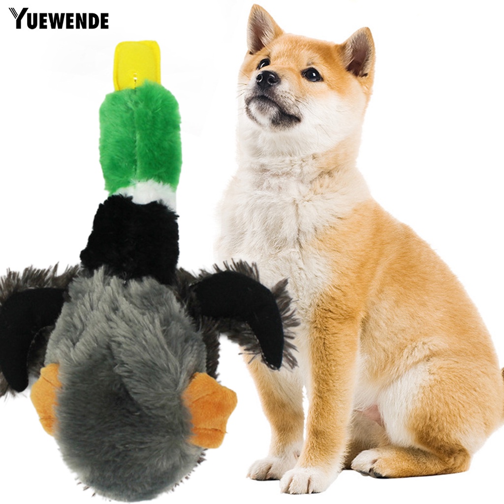 Bộ 2 Vịt Nhồi Bông Có Tiếng Kêu Kiểu Hoạt Hình Cho Thú Cưng