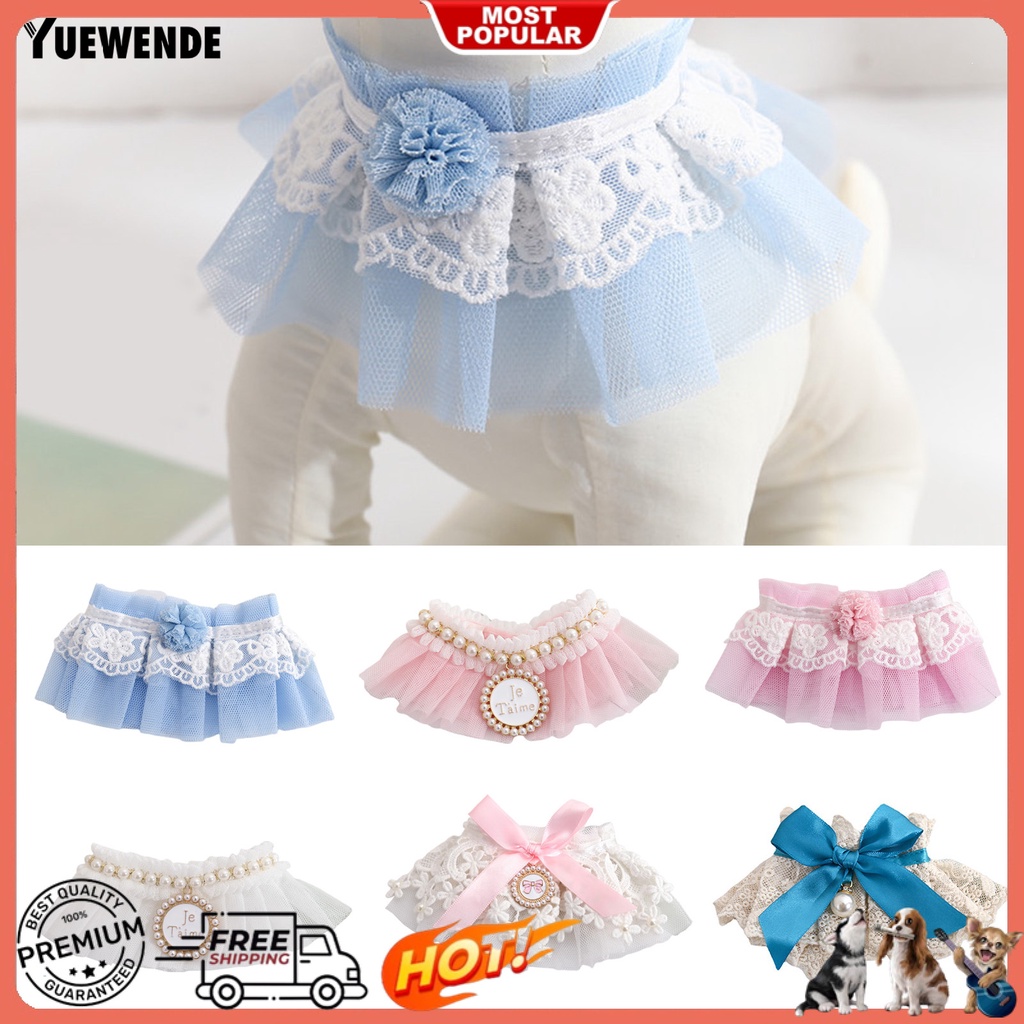 Yr.t Vòng Cổ Siêu Mềm Chống Mài Mòn Phối Lưới Dùng Làm Đạo Cụ Chụp Ảnh Hằng Ngày Cho Thú Cưng