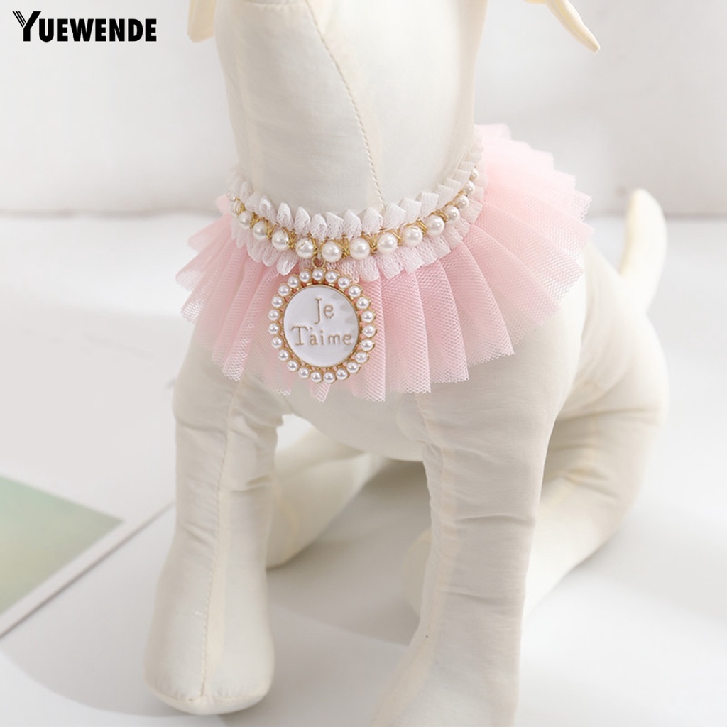 Yr.t Vòng Cổ Siêu Mềm Chống Mài Mòn Phối Lưới Dùng Làm Đạo Cụ Chụp Ảnh Hằng Ngày Cho Thú Cưng