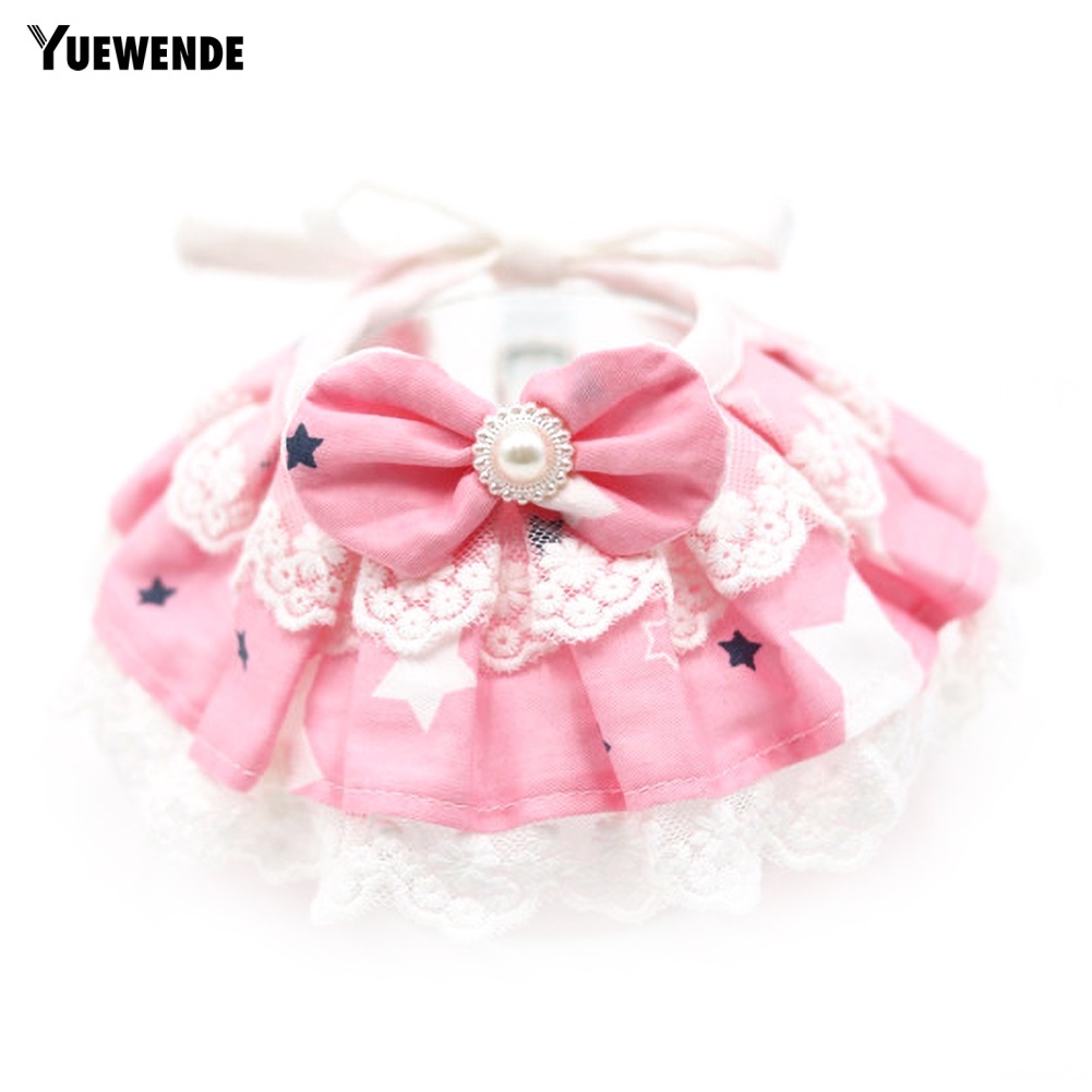 Vòng Cổ Họa Tiết Hoa Thắt Nơ Xinh Xắn Cho Thú Cưng