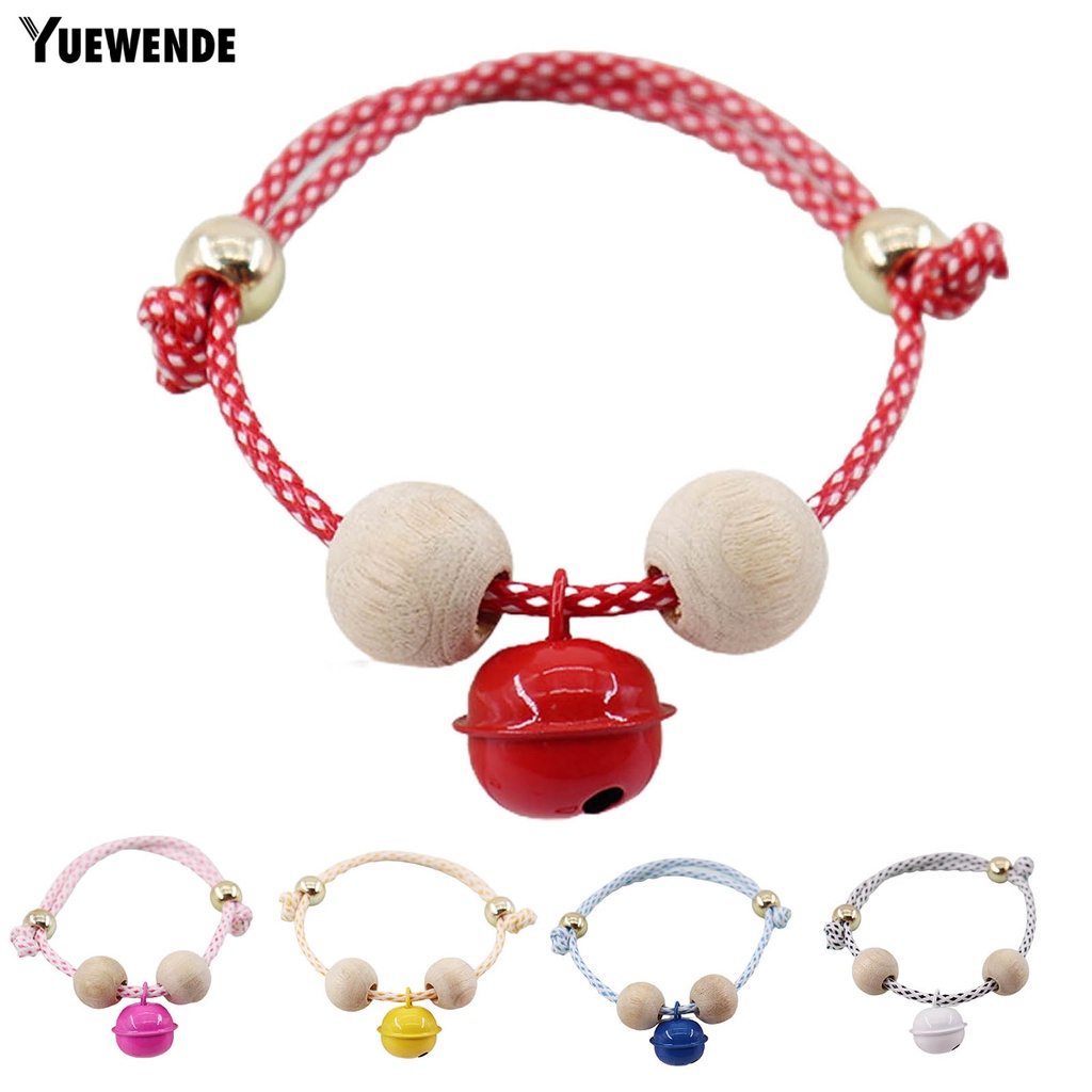 Vòng Cổ Chấm Bi Chống Bọ Chét Có Thể Điều Chỉnh Gắn Chuông Tiện Dụng Cho Mèo Cưng