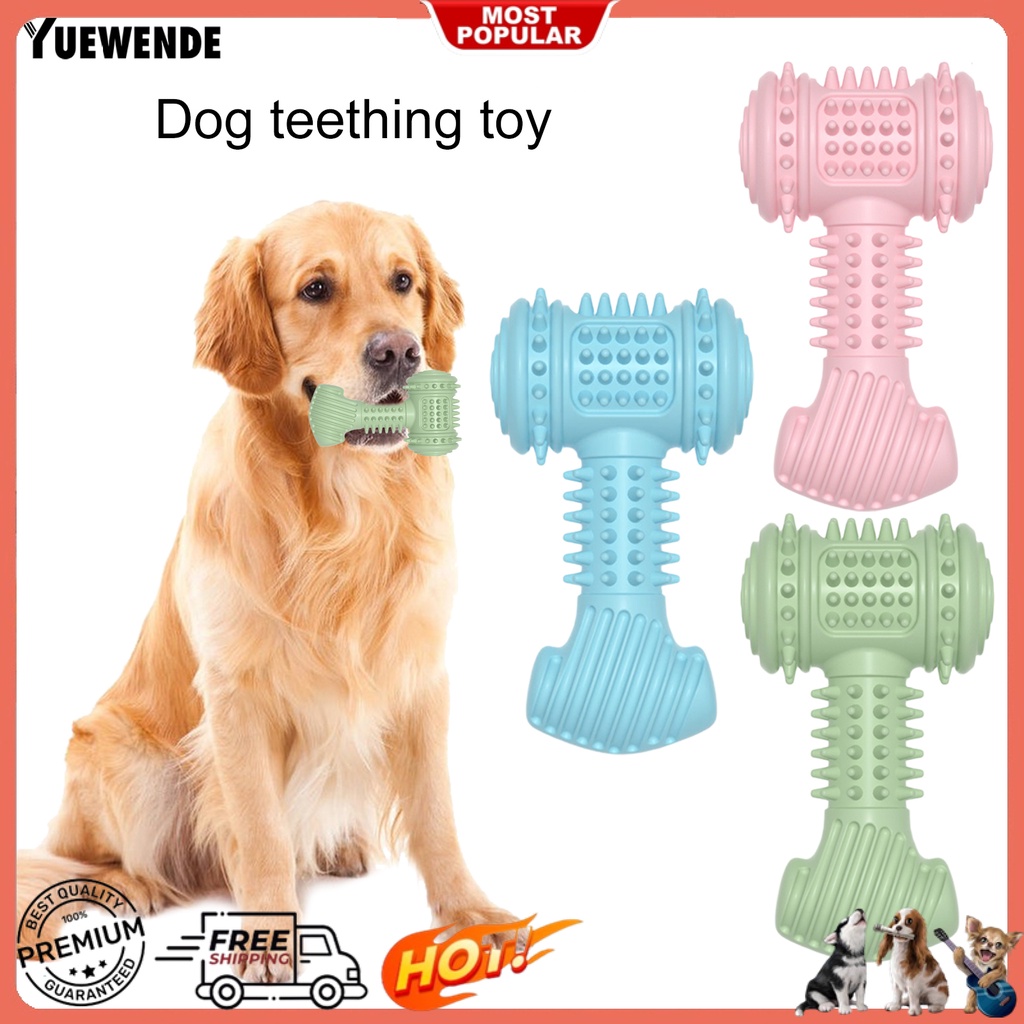 Đồ Chơi Nhai Gặm Giảm Căng Thẳng Hình Búa TPR Màu Trơn Chống Rơi Dễ Vệ Sinh Cho Cún Cưng