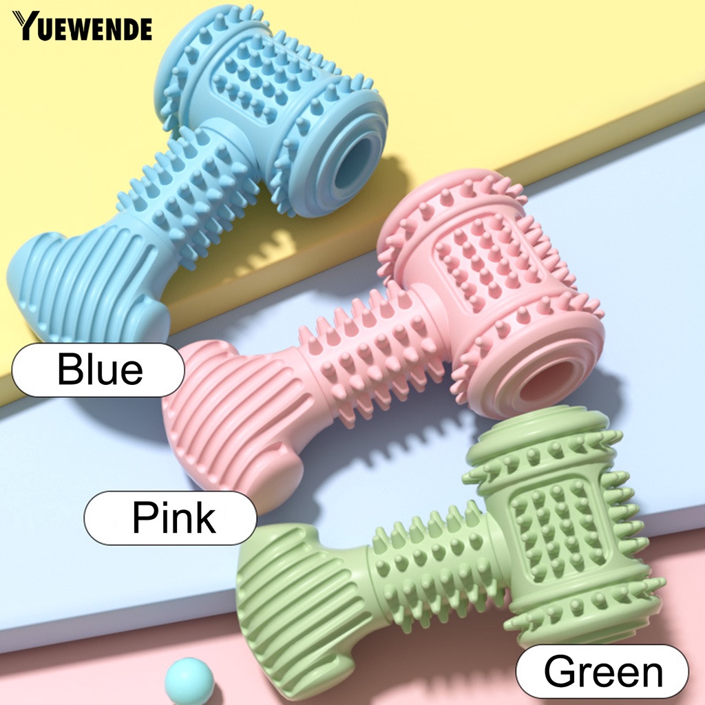 Đồ Chơi Nhai Gặm Giảm Căng Thẳng Hình Búa TPR Màu Trơn Chống Rơi Dễ Vệ Sinh Cho Cún Cưng