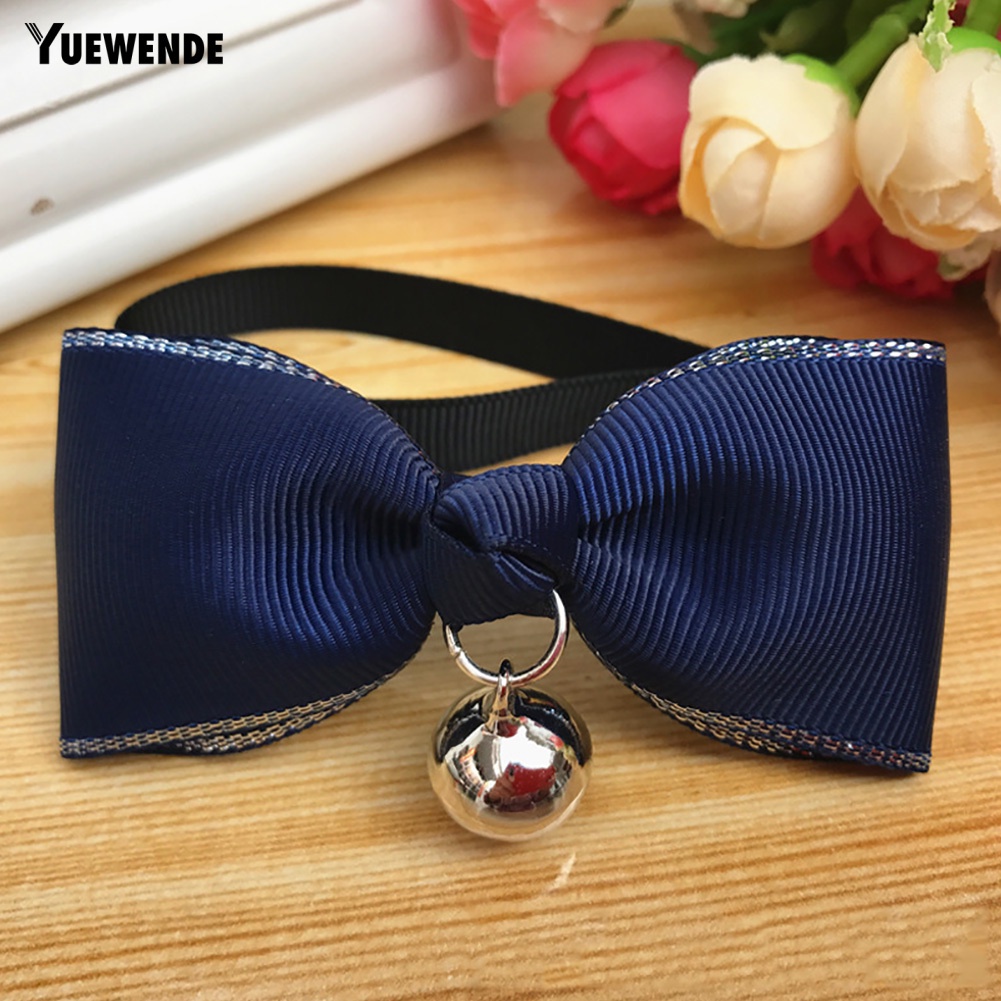 Vòng Cổ Gắn Nơ Thời Trang Có Thể Điều Chỉnh Cho Thú Cưng