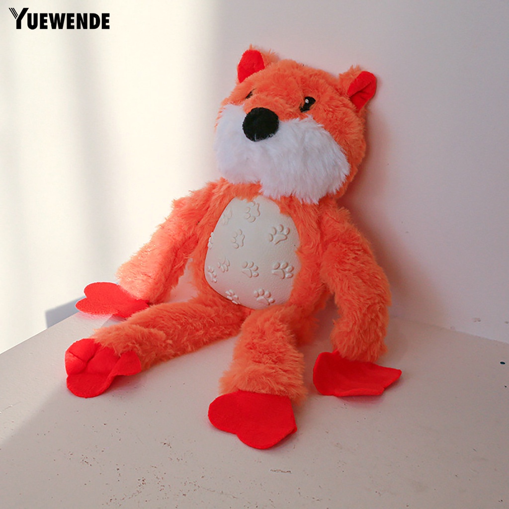 Yr.t Đồ Chơi Nhai Hình Cáo Chân Dài Nhồi Bông Mềm Mại Chống Cắn Tương Tác Có Âm Thanh Vui Nhộn Cho Cún Cưng