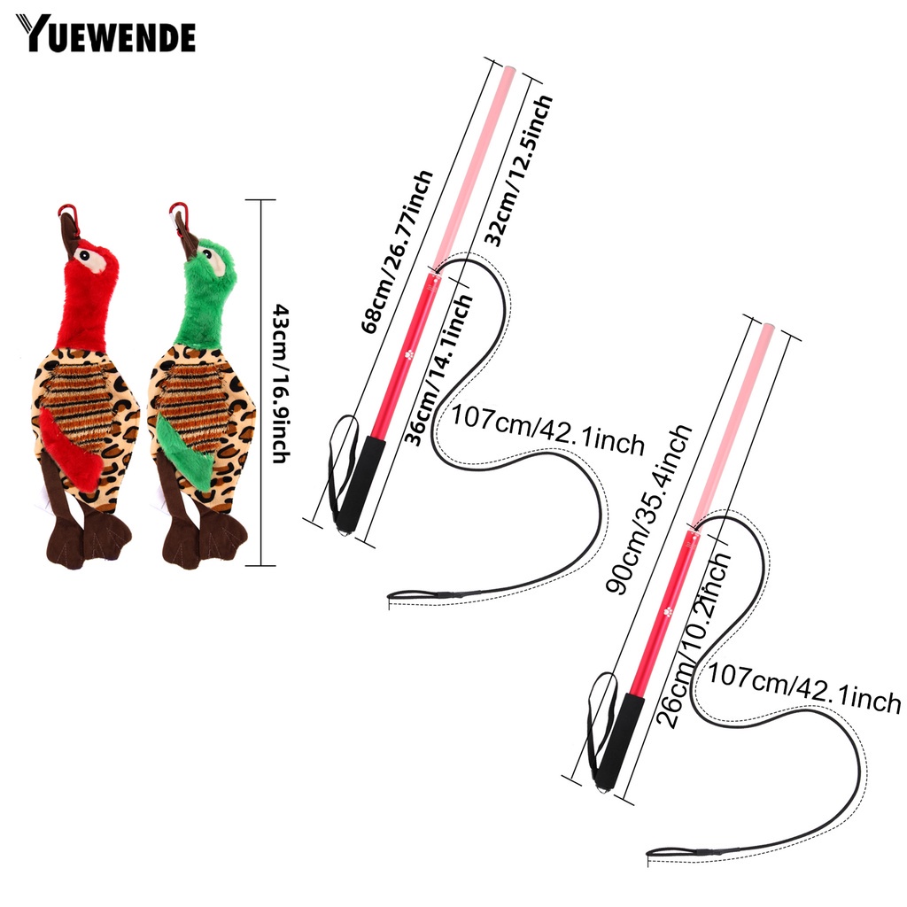 1 Bộ Gậy Huấn Luyện Thú Cưng Co Giãn Chống Trượt Chịu Được Sức Nặng