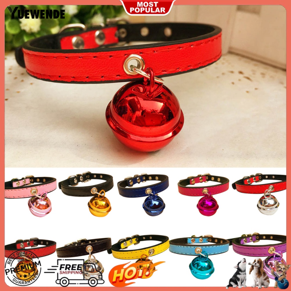 Vòng Cổ Giả Da Có Chuông Thời Trang Dành Cho Thú Cưng