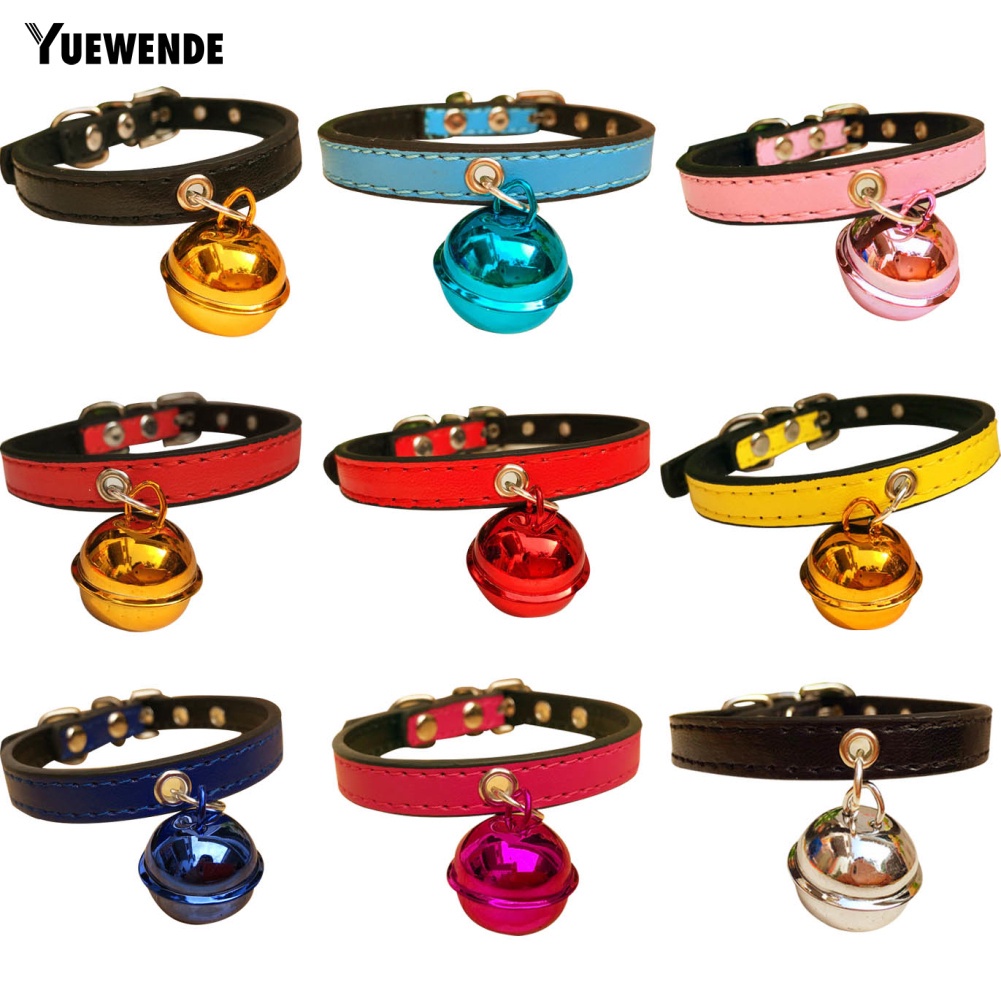 Vòng Cổ Giả Da Có Chuông Thời Trang Dành Cho Thú Cưng