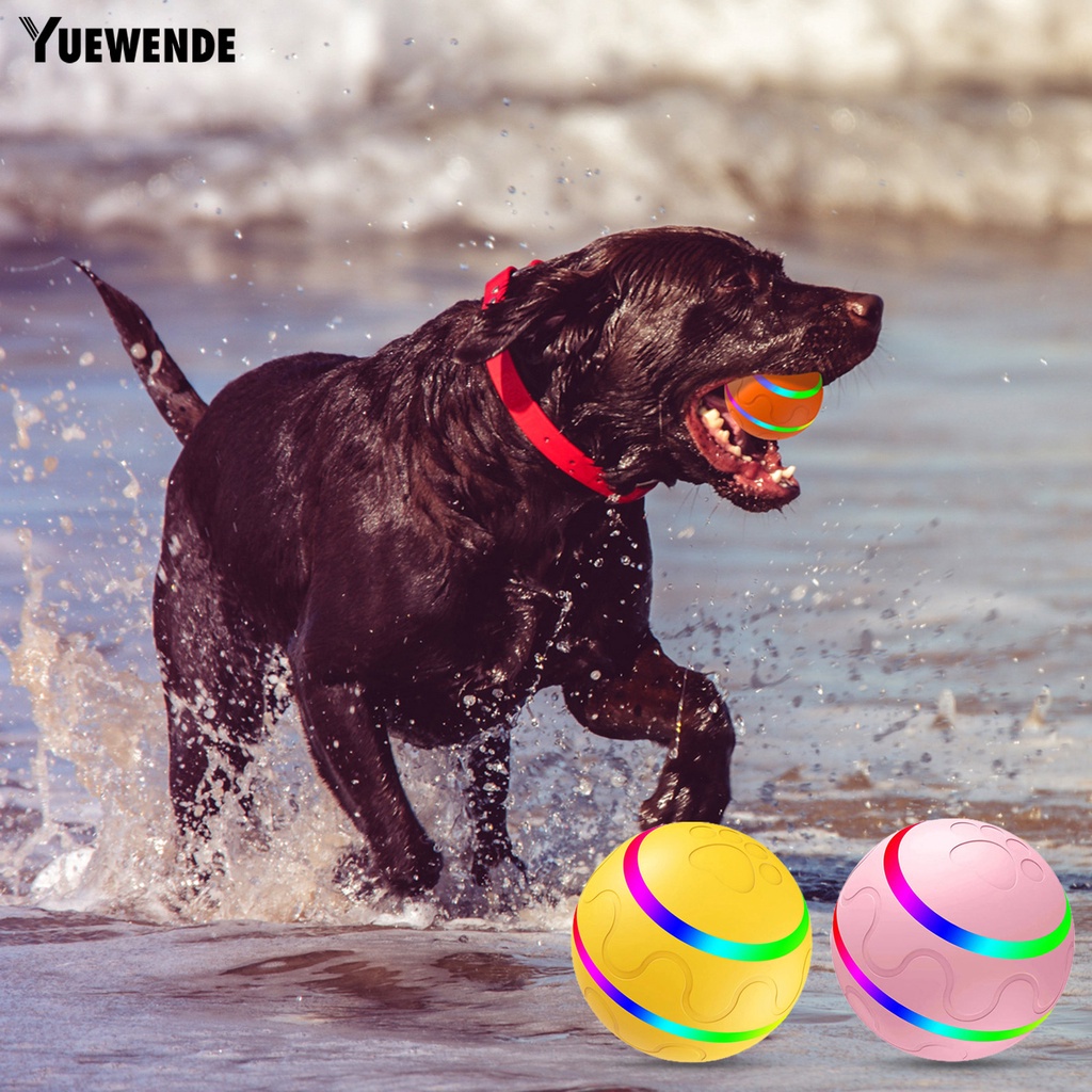 Đồ Chơi Bóng Xoay Tự Động Chống Cắn Chống Thấm Nước Có Thể Sạc Lại Bằng Cổng USB Và Điều Khiển Từ Xa Màu Sắc Dành Cho Cún Cưng