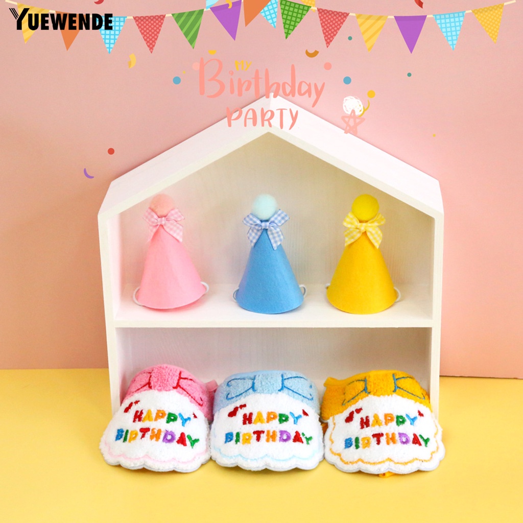 Yr.t 1 Bộ Yếm Siêu Mềm Chống Mài Mòn Chủ Đề Sinh Nhật Cho Thú Cưng