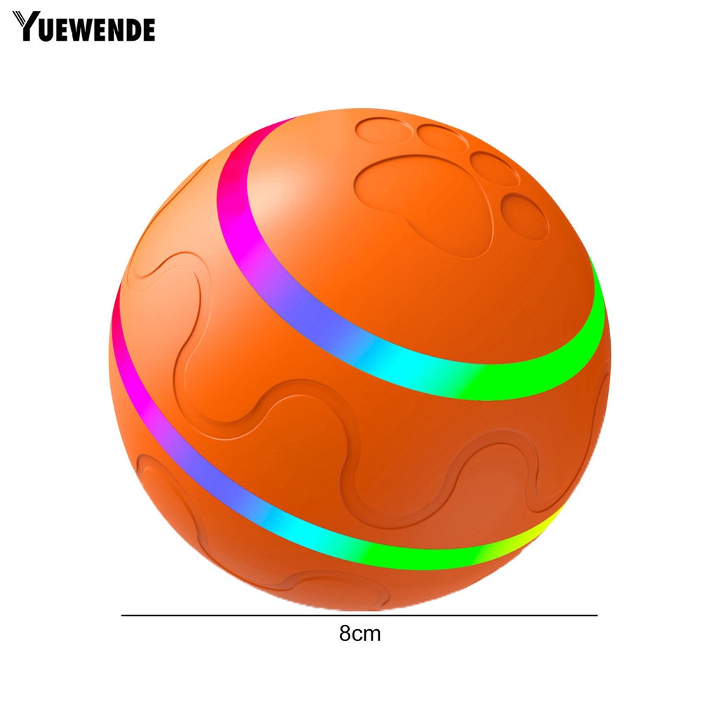 Đồ Chơi Bóng Xoay Tự Động Chống Cắn Chống Thấm Nước Có Thể Sạc Lại Bằng Cổng USB Và Điều Khiển Từ Xa Màu Sắc Dành Cho Cún Cưng