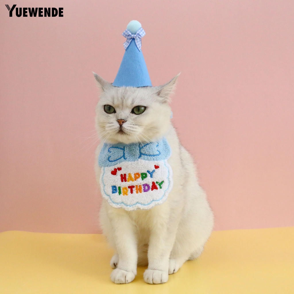 Yr.t 1 Bộ Yếm Siêu Mềm Chống Mài Mòn Chủ Đề Sinh Nhật Cho Thú Cưng