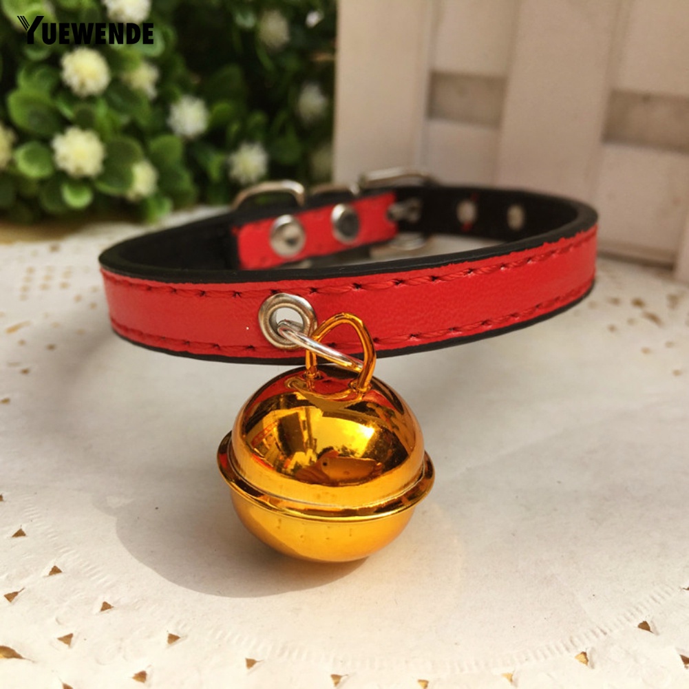 Vòng Cổ Giả Da Có Chuông Thời Trang Dành Cho Thú Cưng