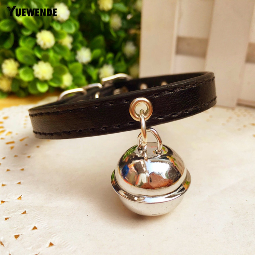 Vòng Cổ Giả Da Có Chuông Thời Trang Dành Cho Thú Cưng
