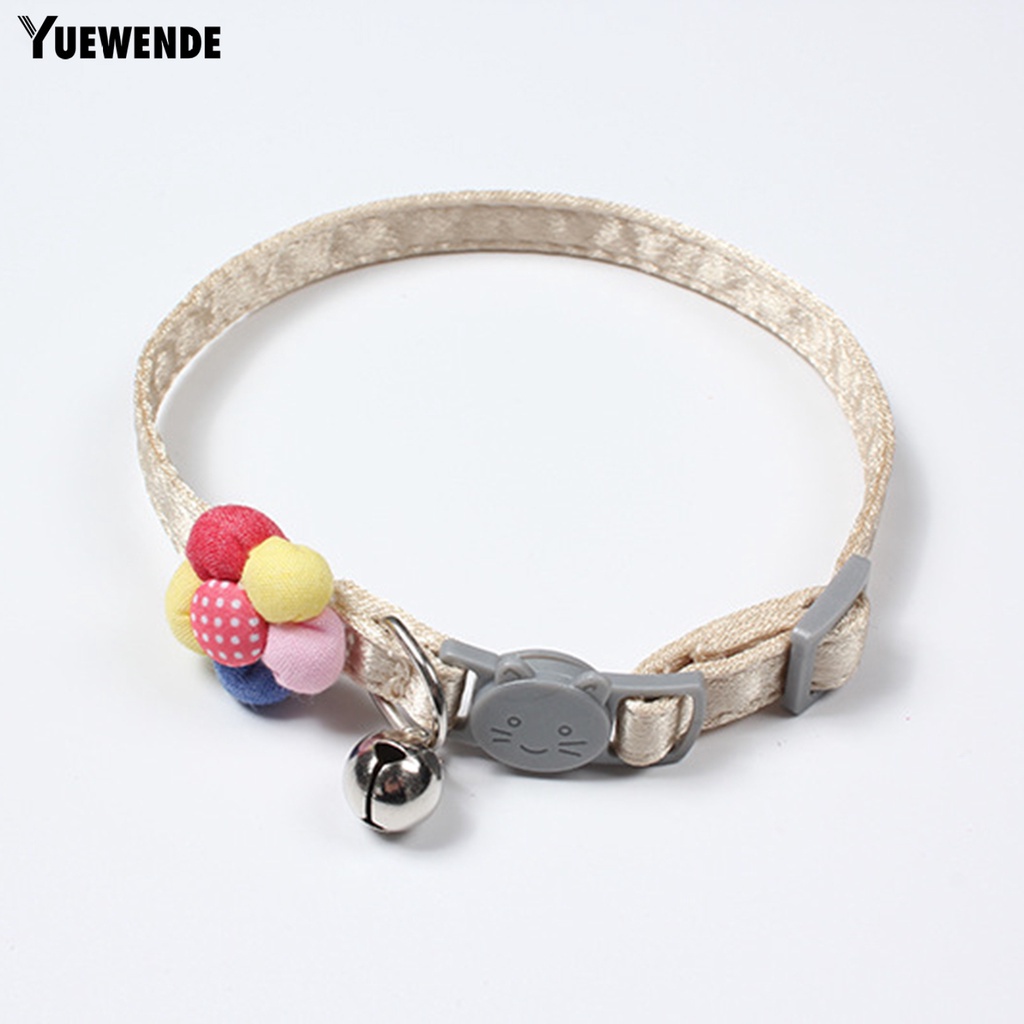 Vòng Cổ Co Giãn Thoáng Khí Có Khóa Cài Và Chuông Phản Quang Dành Cho Thú Cưng