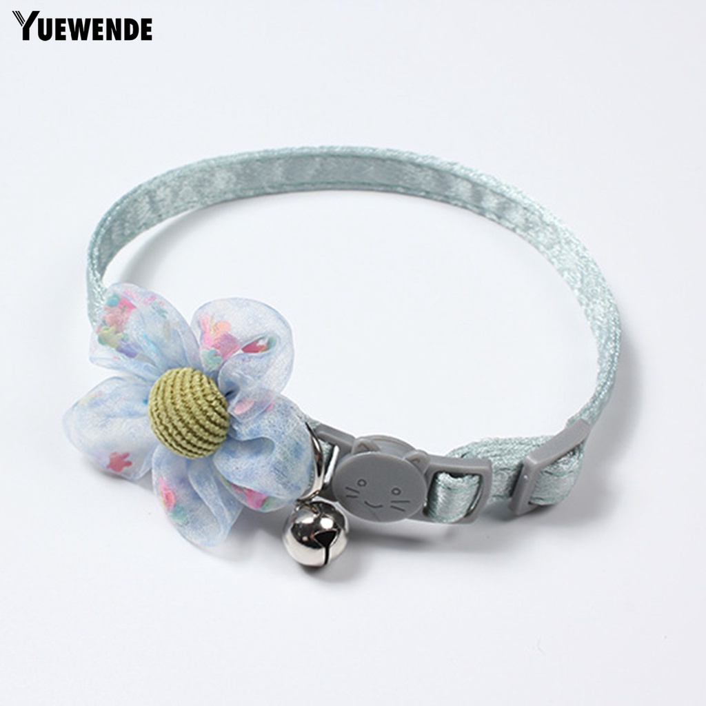 Vòng Cổ Co Giãn Thoáng Khí Có Khóa Cài Và Chuông Phản Quang Dành Cho Thú Cưng