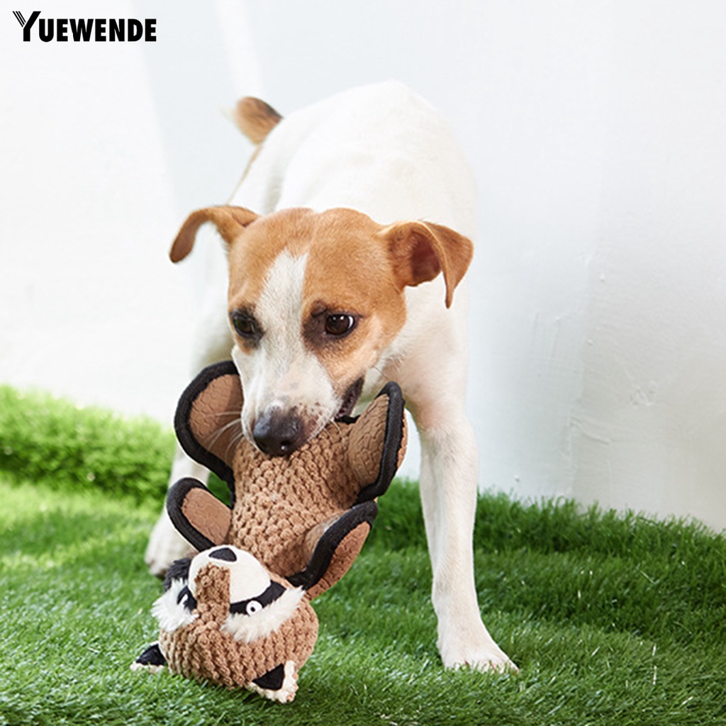 Đồ Chơi Mềm Mại Có Âm Thanh Hình Gấu Mèo Dễ Thương Cho Thú Cưng