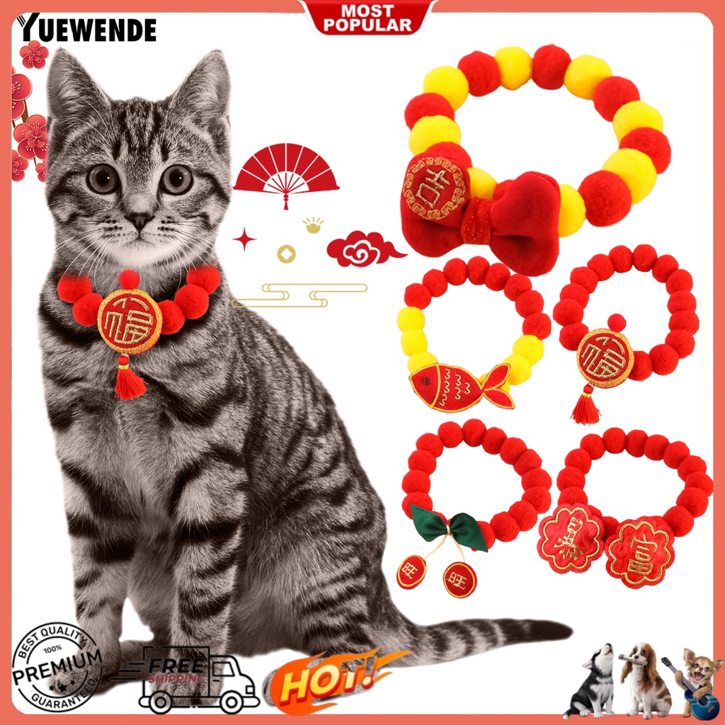 Yr.t Vòng Cổ Đính Nơ Siêu Mềm Không Phai Màu Bằng Polyester Siêu Nhẹ Thân Thiện Với Da Cho Thú Cưng Chụp Ảnh