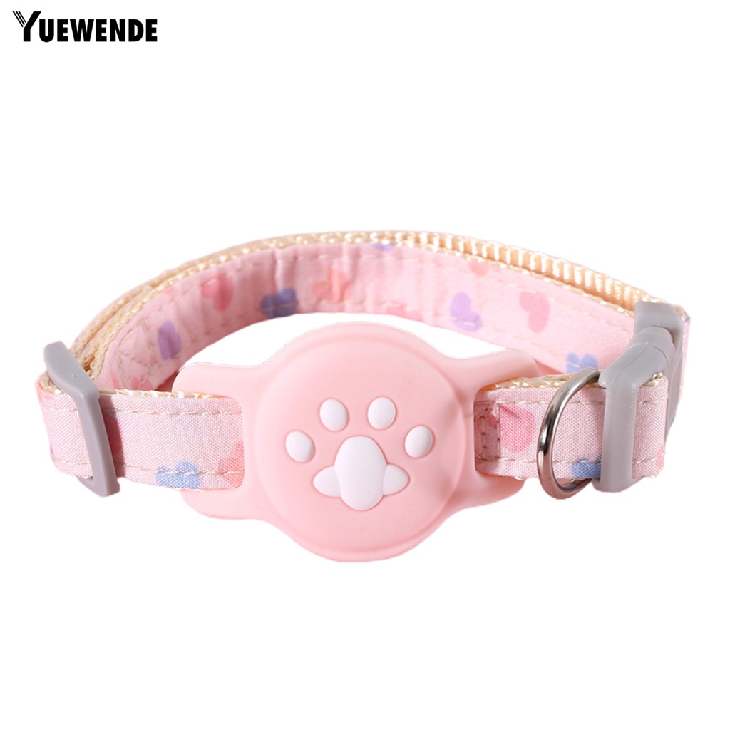 Bộ Vòng Cổ Chống Thất Lạc Cho Thú Cưng Bằng Silicon Màu Dạ Quang Có Thể Điều Chỉnh Kích Cỡ 1 Bộ