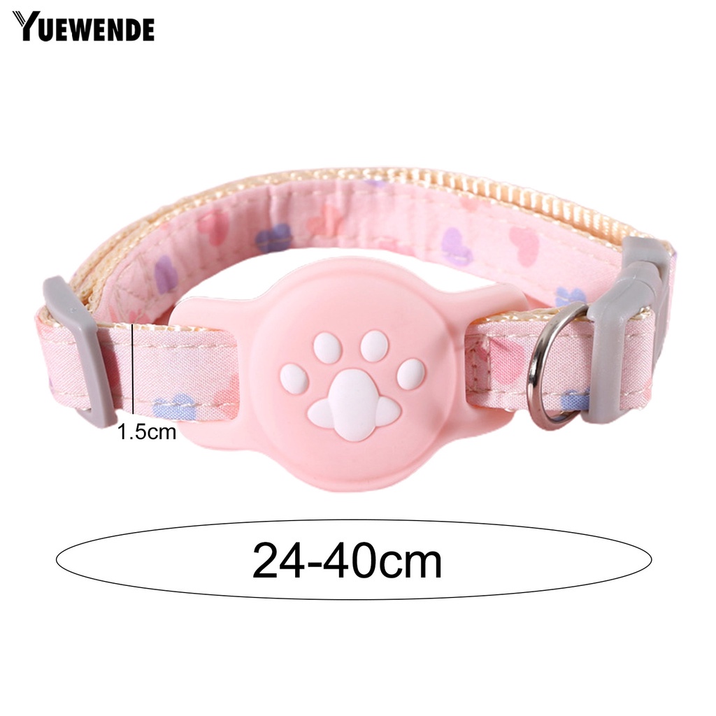 Bộ Vòng Cổ Chống Thất Lạc Cho Thú Cưng Bằng Silicon Màu Dạ Quang Có Thể Điều Chỉnh Kích Cỡ 1 Bộ