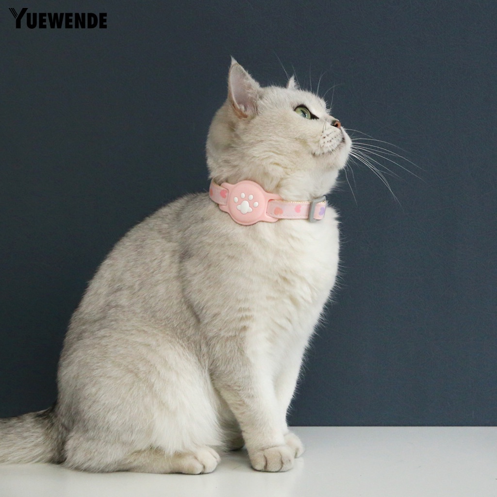 Bộ Vòng Cổ Chống Thất Lạc Cho Thú Cưng Bằng Silicon Màu Dạ Quang Có Thể Điều Chỉnh Kích Cỡ 1 Bộ