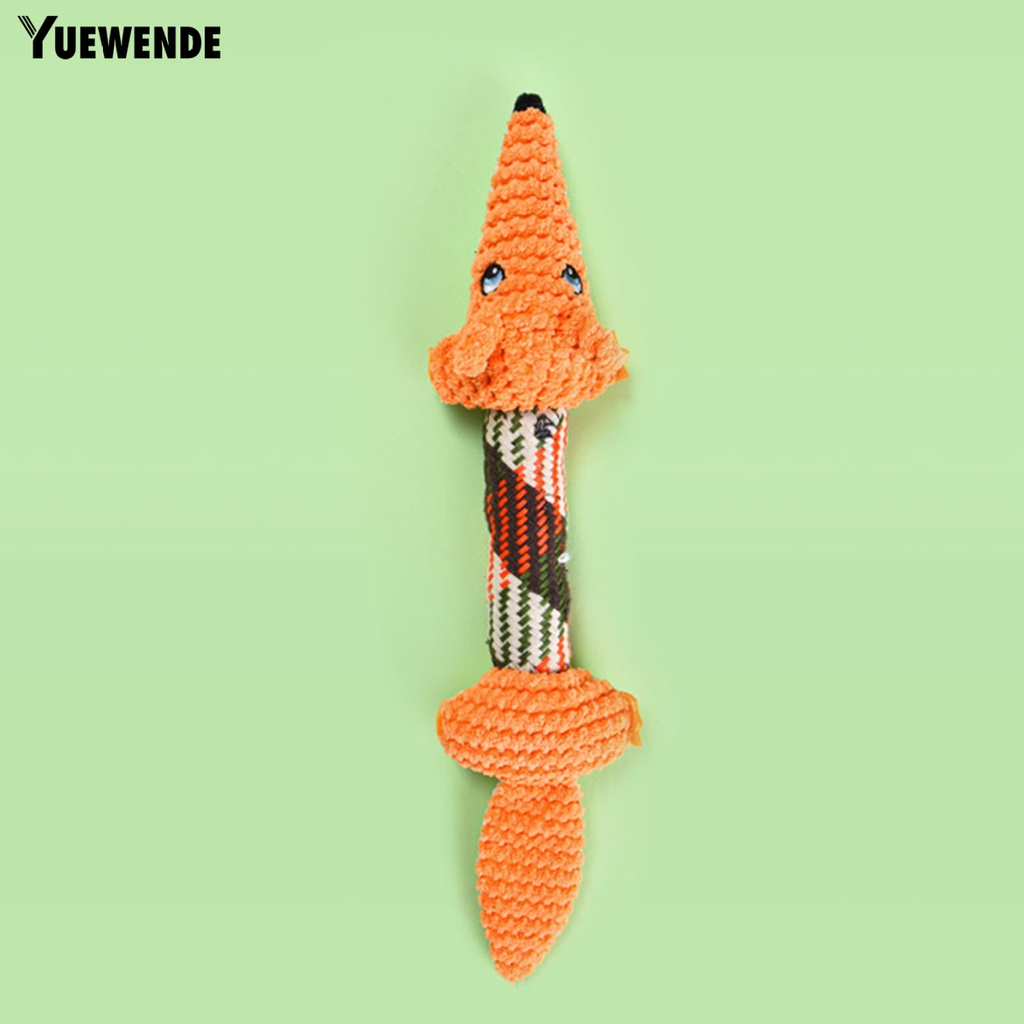 Yr.t Đồ Chơi Thú Nhồi Bông Hình Cáo Thắt Nút Có Âm Thanh Tích Hợp Giọng Nói Thêu Hoạt Hình Màu Cam Nhẹ Nhàng