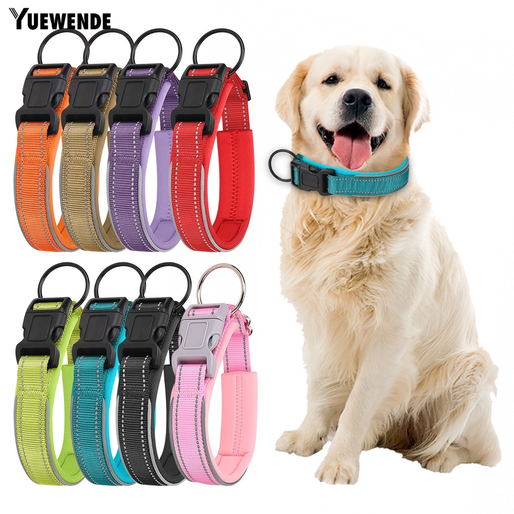 Vòng Cổ Phản Quang Chống Cắn Thoáng Khí An Toàn Dành Cho Thú Cưng