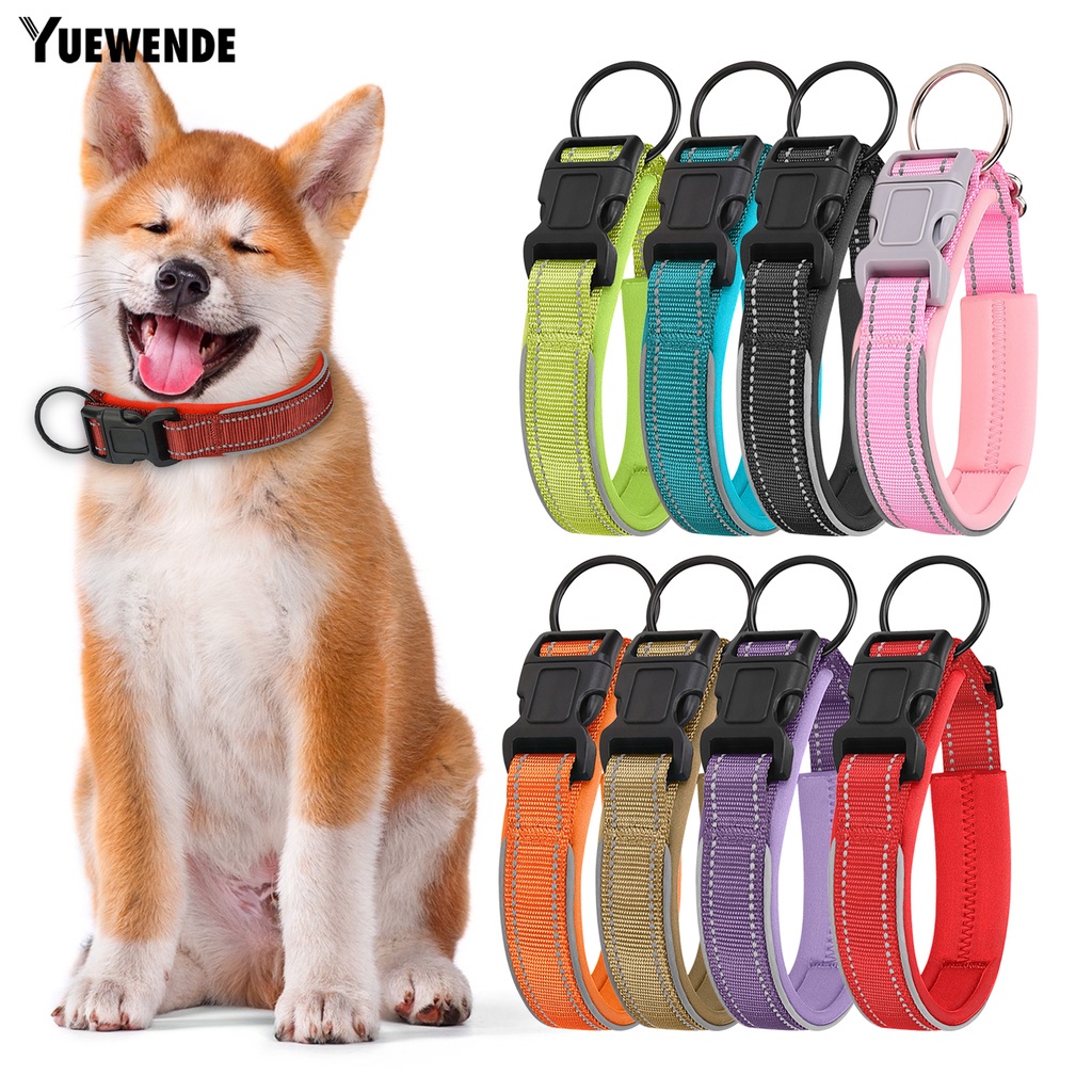 Vòng Cổ Phản Quang Chống Cắn Thoáng Khí An Toàn Dành Cho Thú Cưng