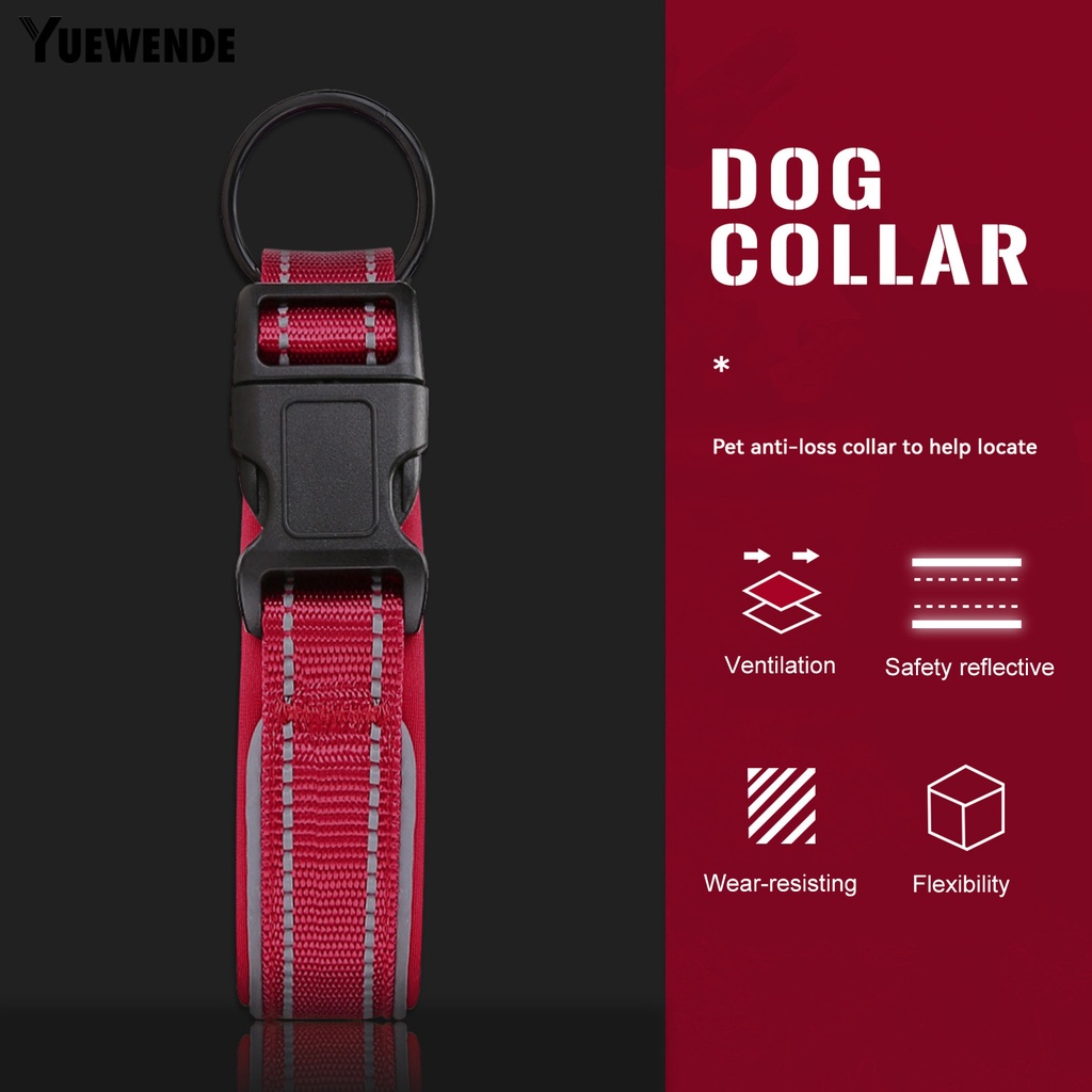 Vòng Cổ Phản Quang Chống Cắn Thoáng Khí An Toàn Dành Cho Thú Cưng