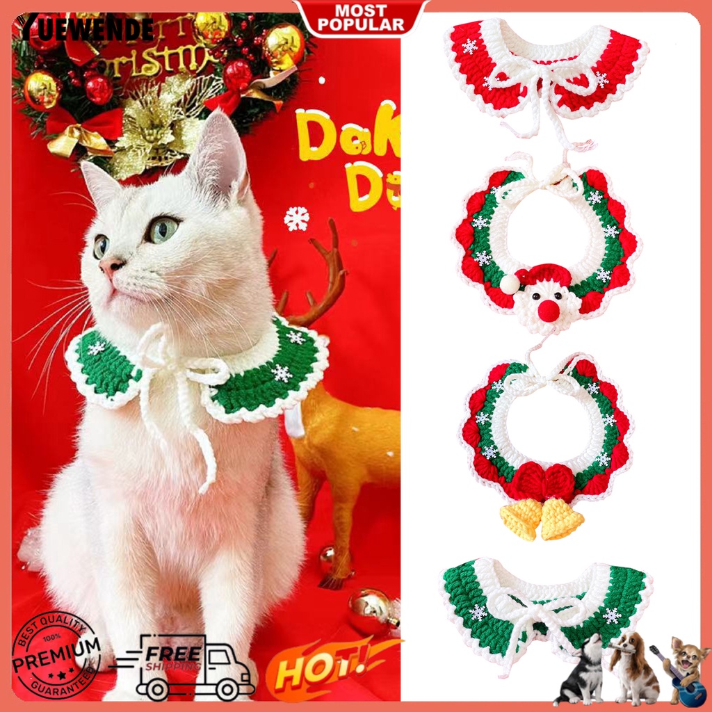 Vòng Cổ YR.T Siêu Mềm Thân Thiện Với Da Không Dị Ứng Trang Trí Giáng Sinh Cho Thú Cưng