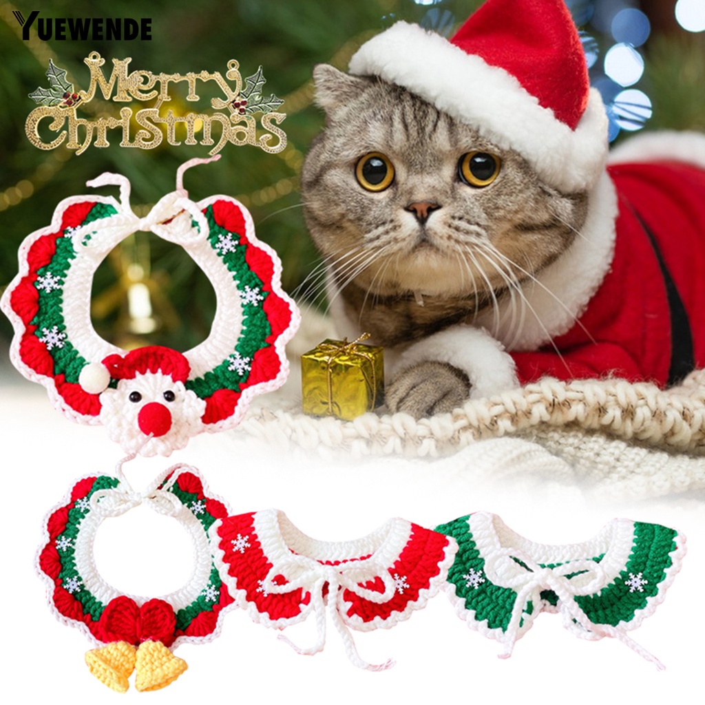 Vòng Cổ YR.T Siêu Mềm Thân Thiện Với Da Không Dị Ứng Trang Trí Giáng Sinh Cho Thú Cưng