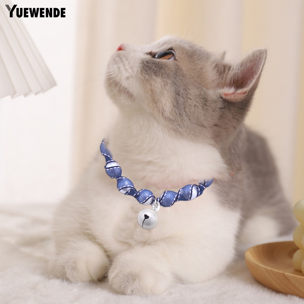 Vòng Cổ Mềm Mại Thoải Mái Gắn Chuông Và Ngọc Trai Giả Dành Cho Thú Cưng