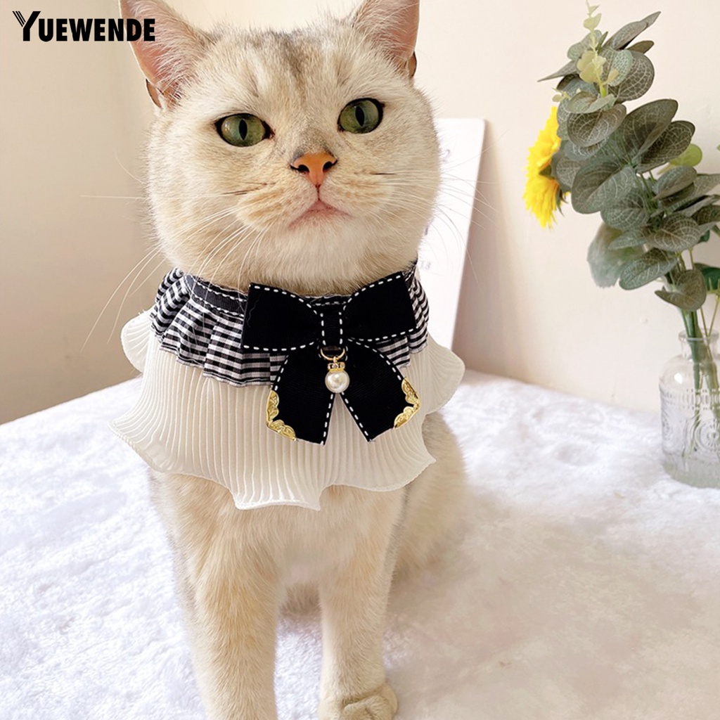 Yr.t Khăn Quàng Cổ Chống Gàu Thoáng Khí Đính Ngọc Trai Giả Mặt Hình Lưới Chống Sờn Có Thể Điều Chỉnh Cho Cún Cưng Dùng Hàng Ngày