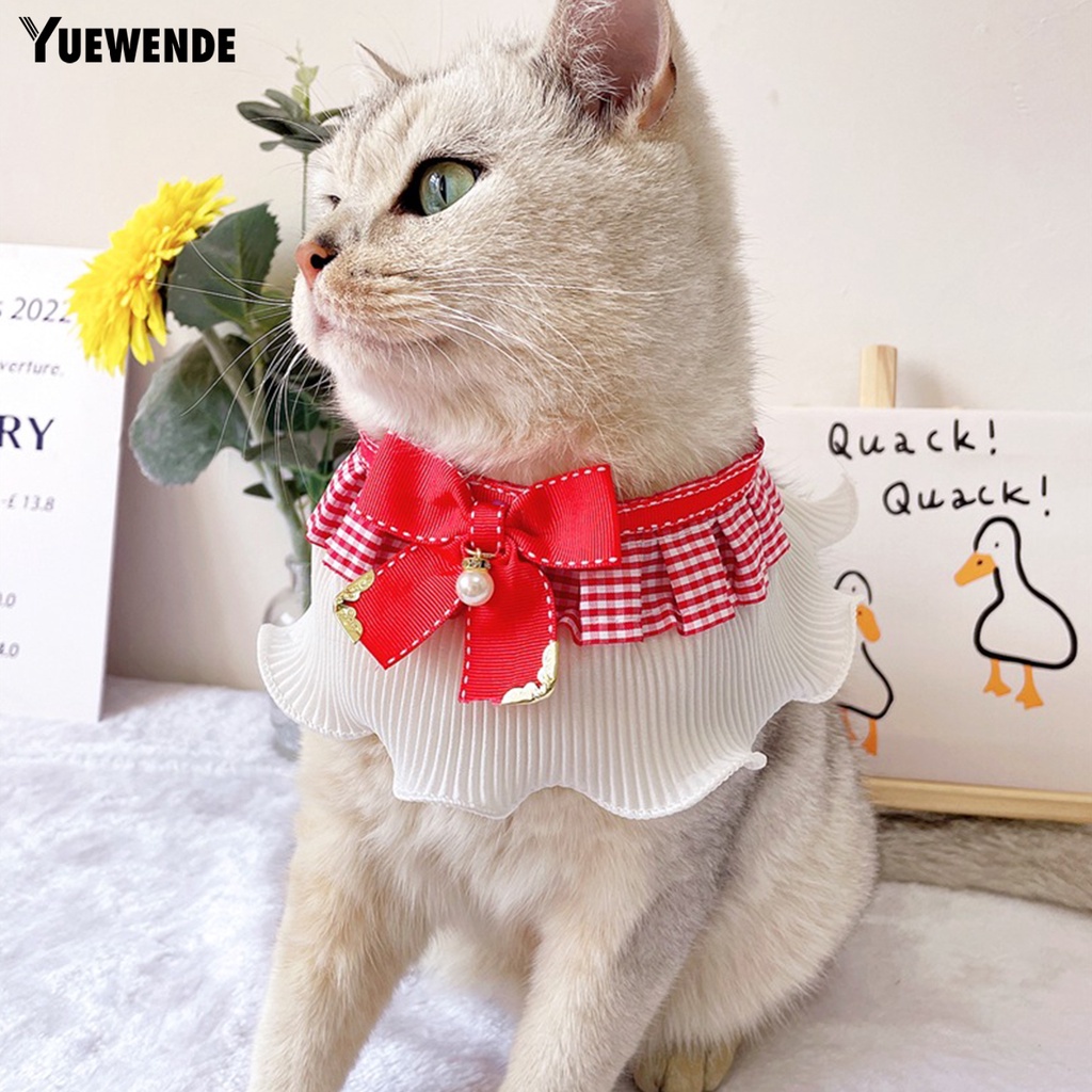 Yr.t Khăn Quàng Cổ Chống Gàu Thoáng Khí Đính Ngọc Trai Giả Mặt Hình Lưới Chống Sờn Có Thể Điều Chỉnh Cho Cún Cưng Dùng Hàng Ngày