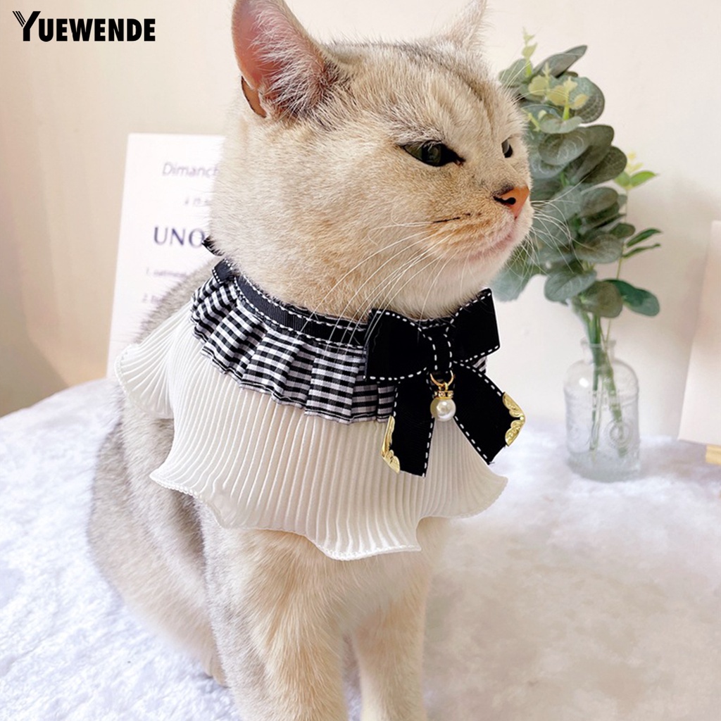 Yr.t Khăn Quàng Cổ Chống Gàu Thoáng Khí Đính Ngọc Trai Giả Mặt Hình Lưới Chống Sờn Có Thể Điều Chỉnh Cho Cún Cưng Dùng Hàng Ngày