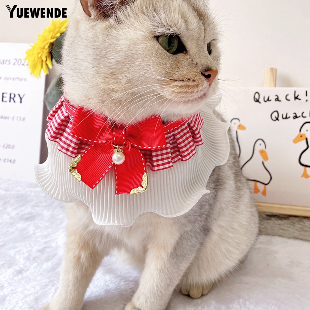 Yr.t Khăn Quàng Cổ Chống Gàu Thoáng Khí Đính Ngọc Trai Giả Mặt Hình Lưới Chống Sờn Có Thể Điều Chỉnh Cho Cún Cưng Dùng Hàng Ngày