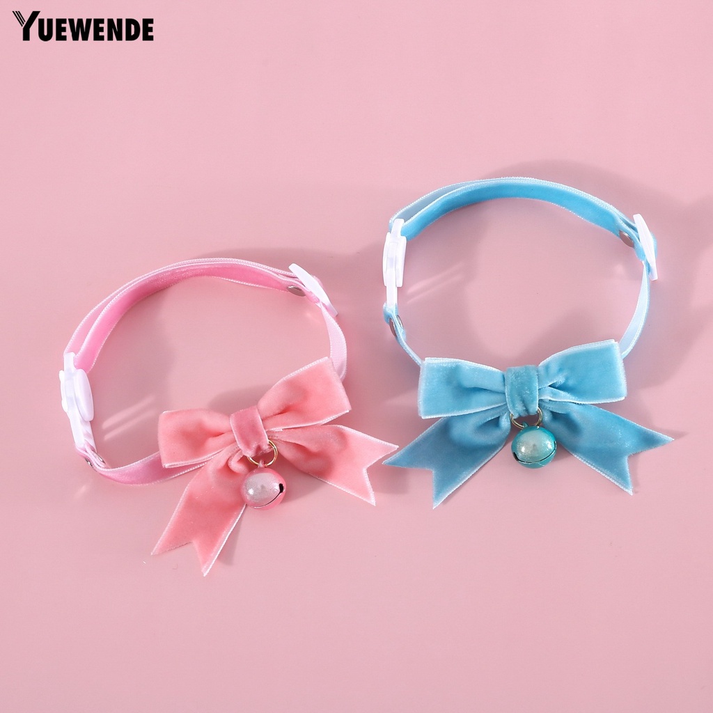 Vòng Cổ Bằng Vải Nhung Chống Sờn Chống Gàu 17-32cm Có Chuông Dành Cho Thú Cưng