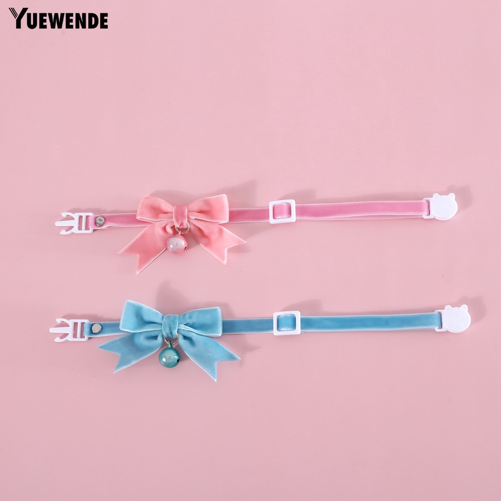 Vòng Cổ Bằng Vải Nhung Chống Sờn Chống Gàu 17-32cm Có Chuông Dành Cho Thú Cưng