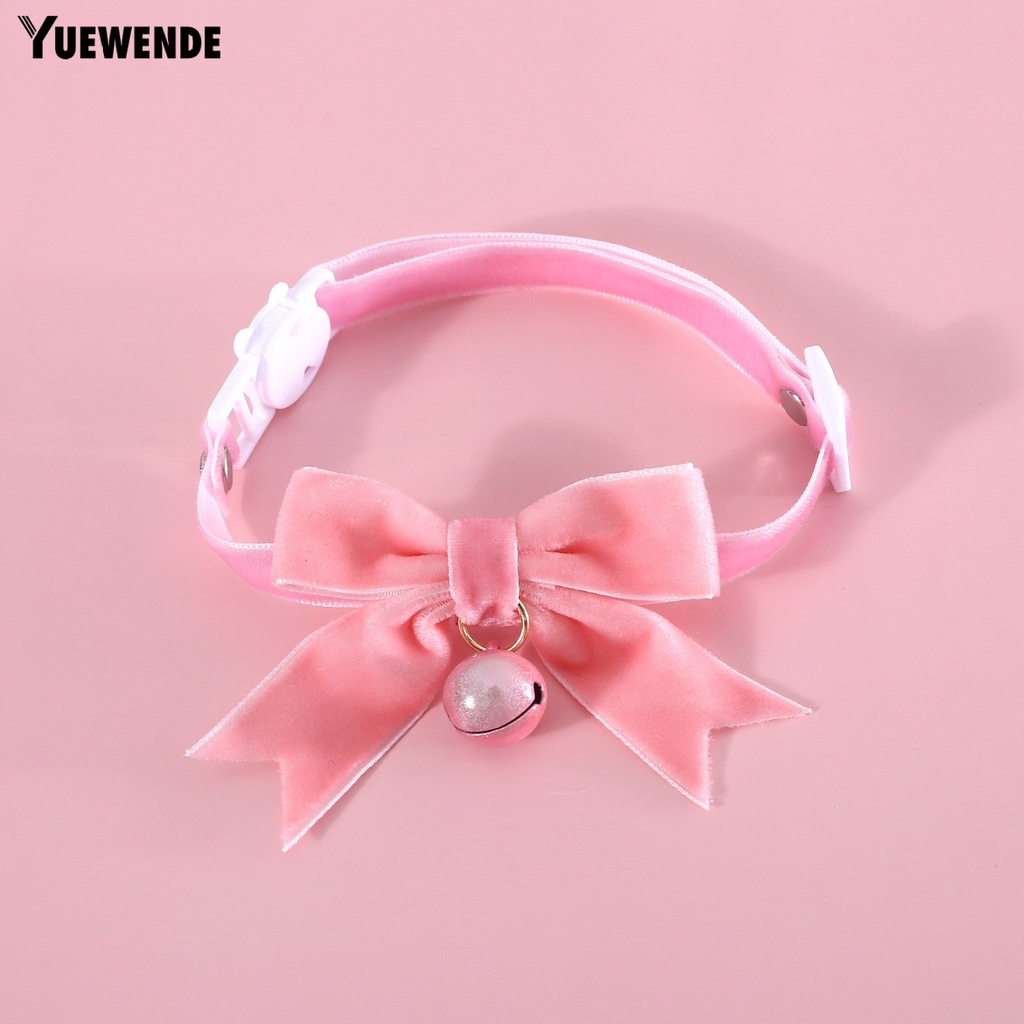 Vòng Cổ Bằng Vải Nhung Chống Sờn Chống Gàu 17-32cm Có Chuông Dành Cho Thú Cưng