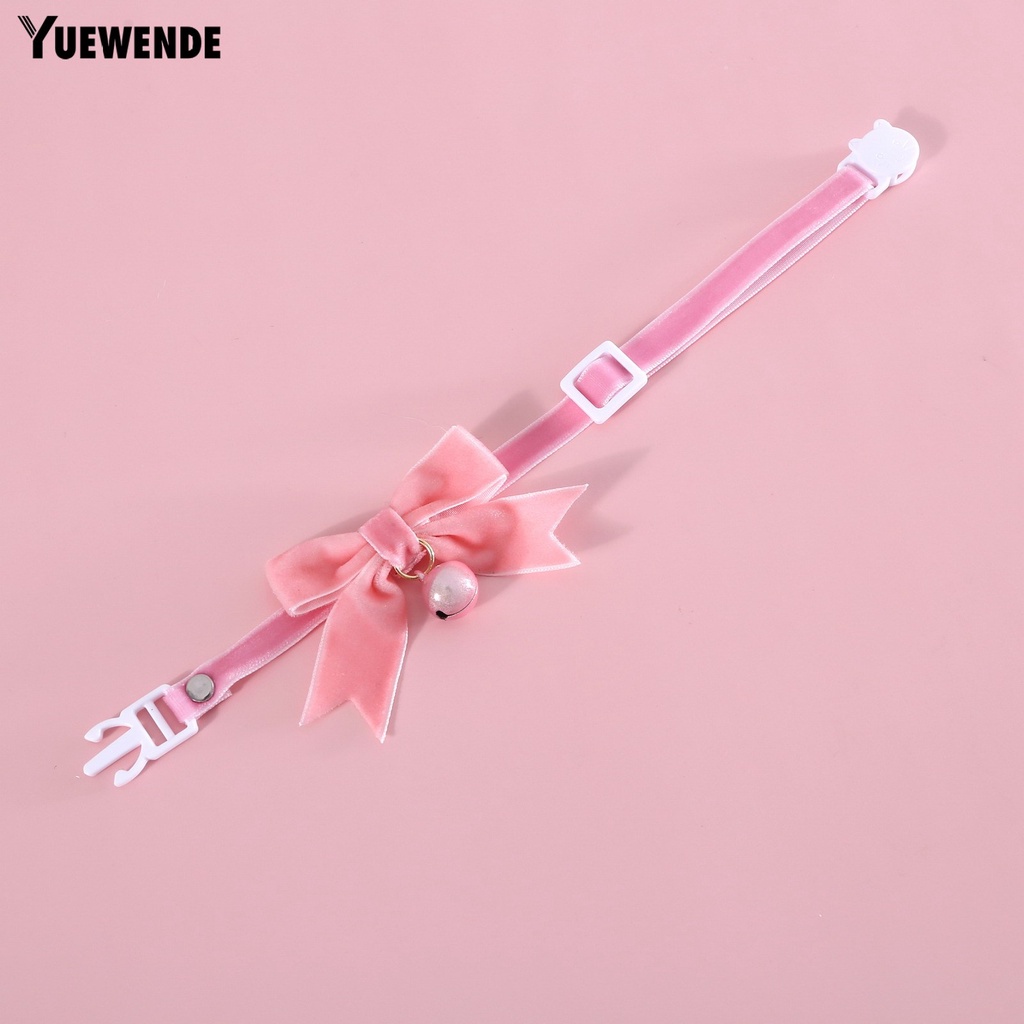 Vòng Cổ Bằng Vải Nhung Chống Sờn Chống Gàu 17-32cm Có Chuông Dành Cho Thú Cưng
