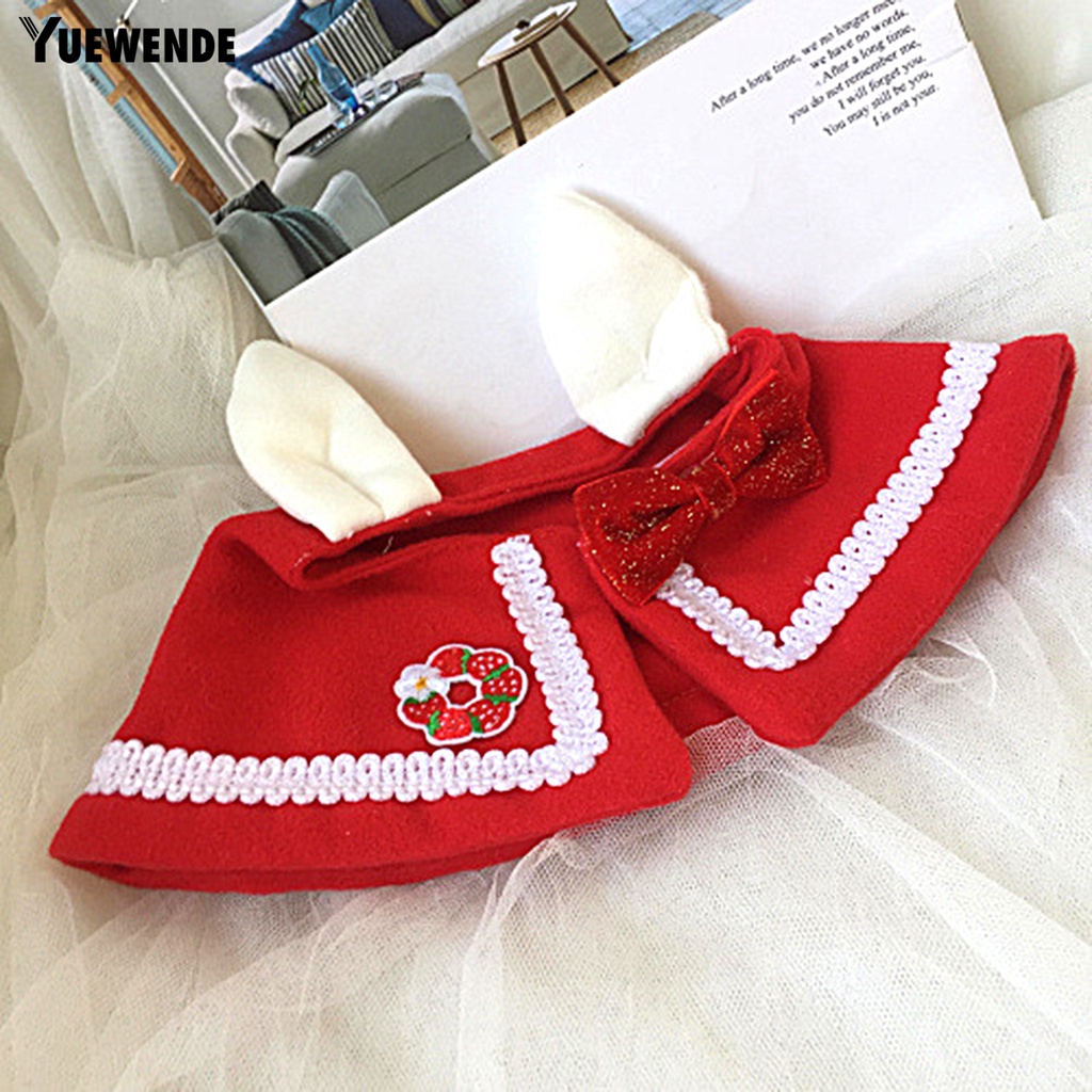 Yr.t Áo Choàng Thiết Kế Tua Rua Có Thể Giặt Được Với Vải Màu Sáng Trang Trí Giáng Sinh Năm Mới Dành Cho Thú Cưng