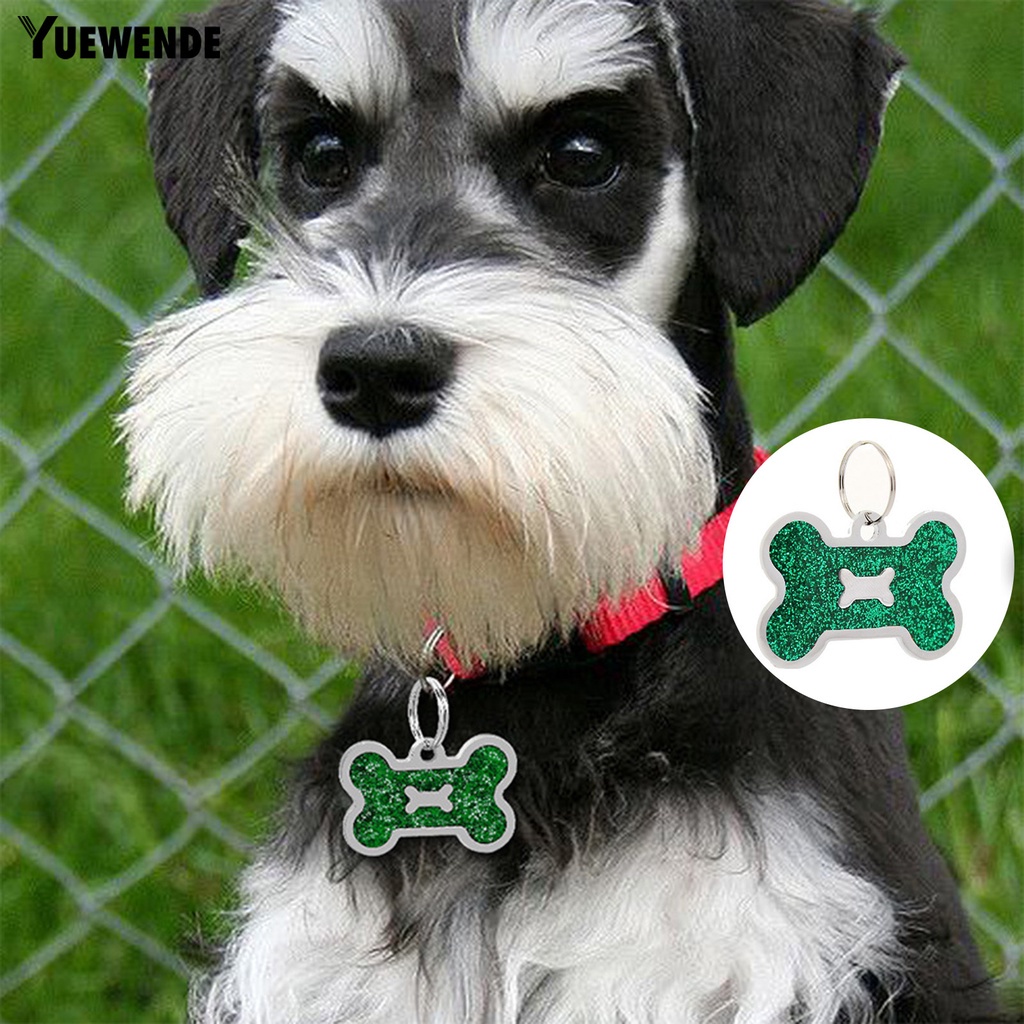 Set 2 Mặt Dây Chuyền Bằng Hợp Kim Màu Sắc Sống Động Độ Bền Cao Trang Trí Thẻ ID Cho Thú Cưng